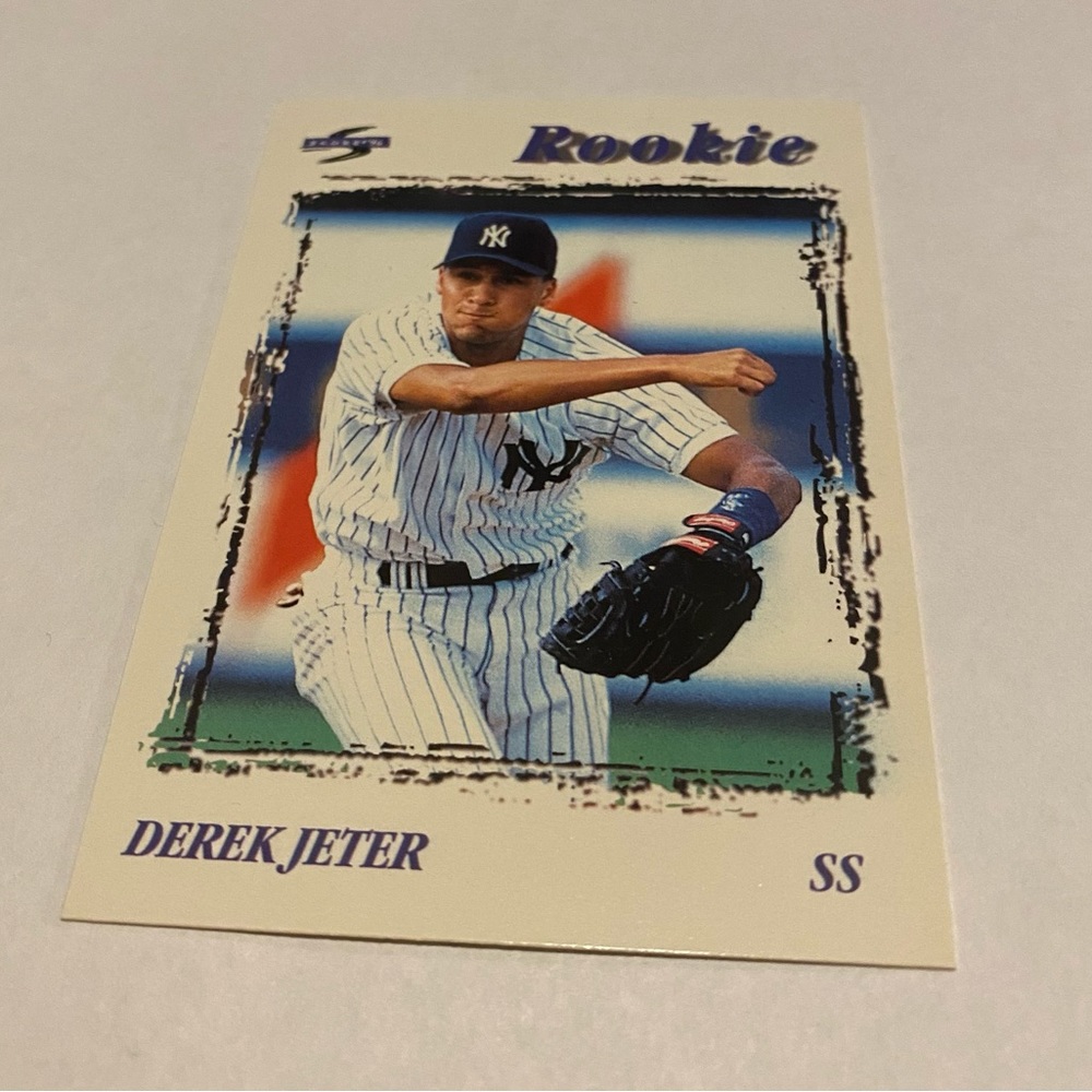 Derek Jeter RC Rookie Card 1995 Pinnacle Baseball card Vintage - Picture 2 of 3
